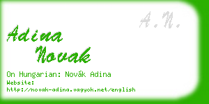 adina novak business card